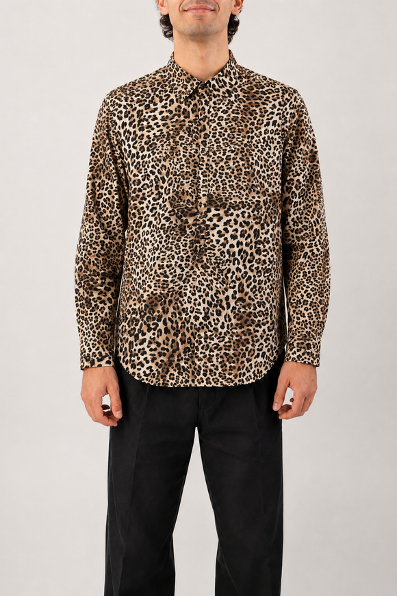  Caftano Leopard Pelinga Uomo Beige - 2