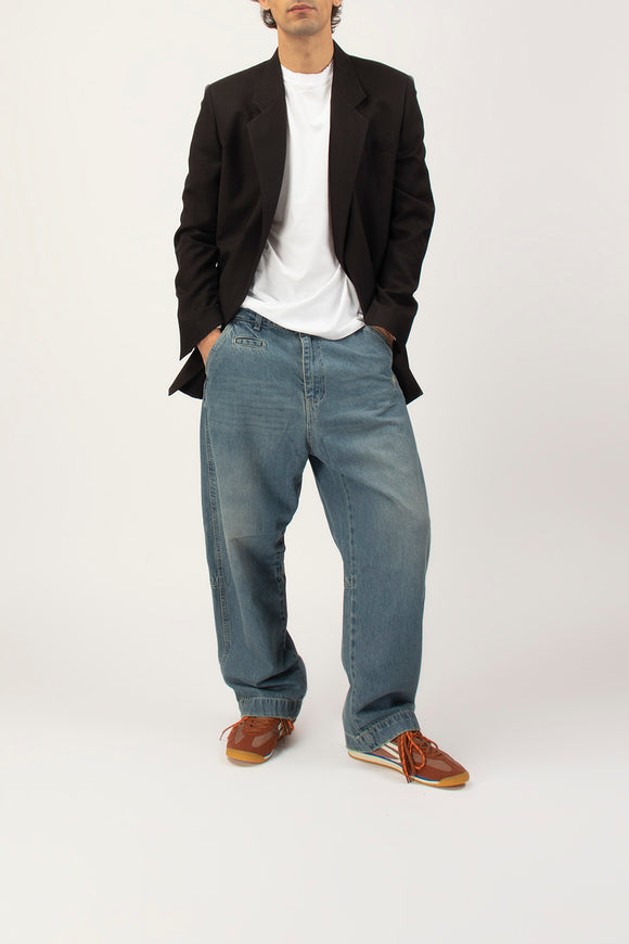  Jeans Worker Broken Laundry Uomo Blu - 3