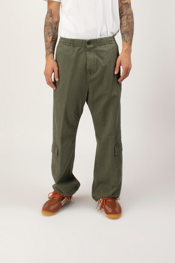  Pantalone Cargo Basso Covert Uomo Verde - 2