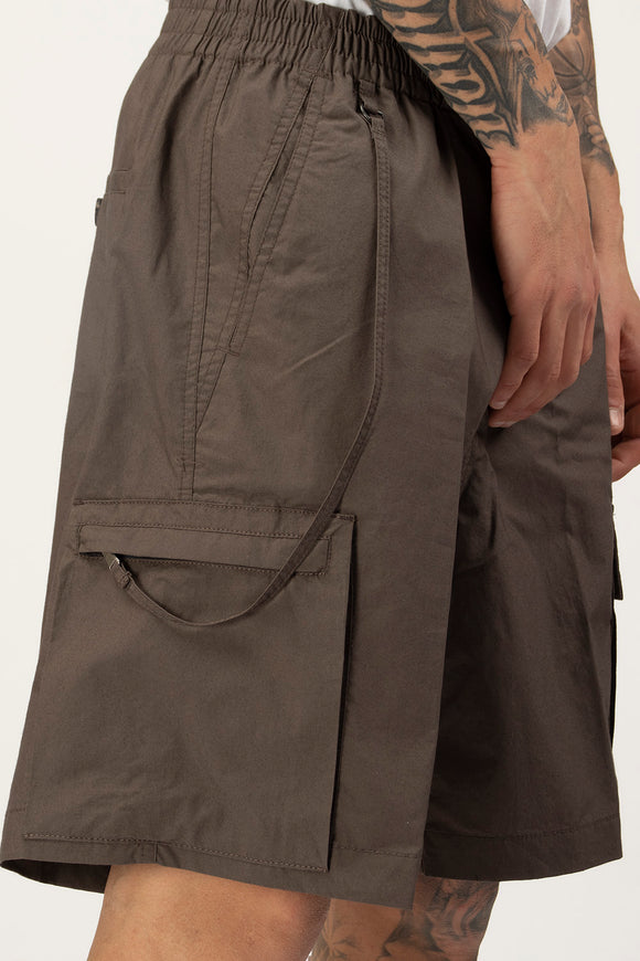 Bermuda Tasca Raso Covert Uomo Marrone - 6