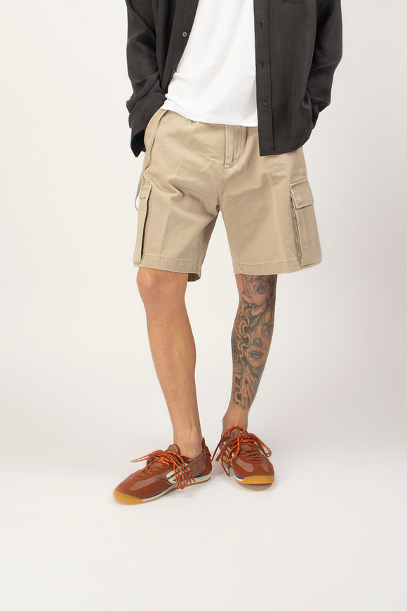  Bermuda Tasca Canvas Covert Uomo Beige - 1