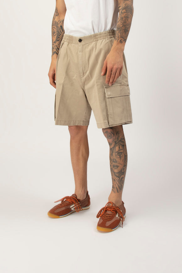  Bermuda Tasca Canvas Covert Uomo Beige - 4