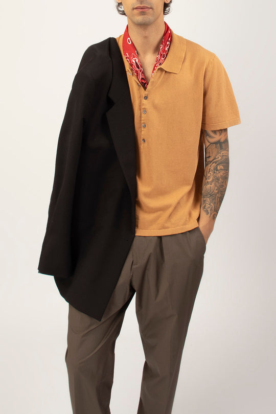 Polo in Cotone Lino