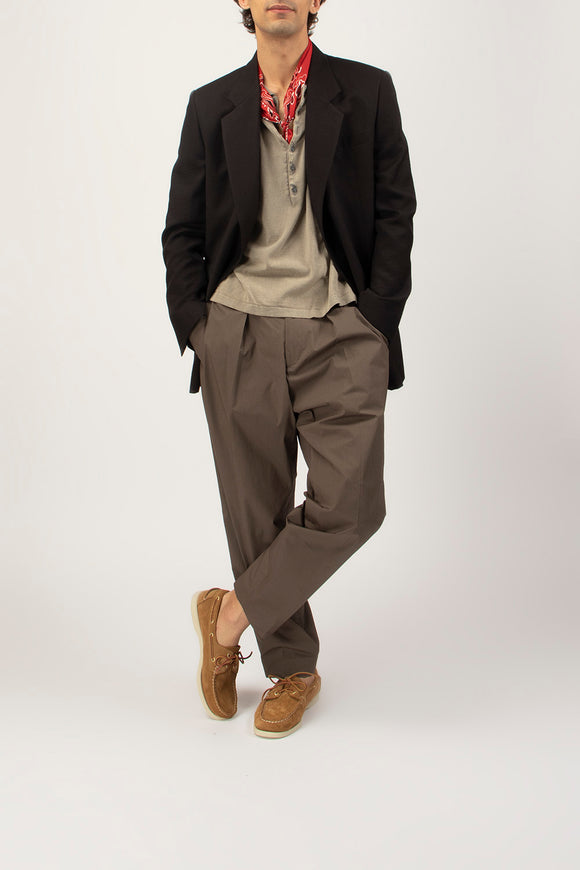  Polo In Cotone Lino Fabrizio Del Carlo Uomo Beige - 3