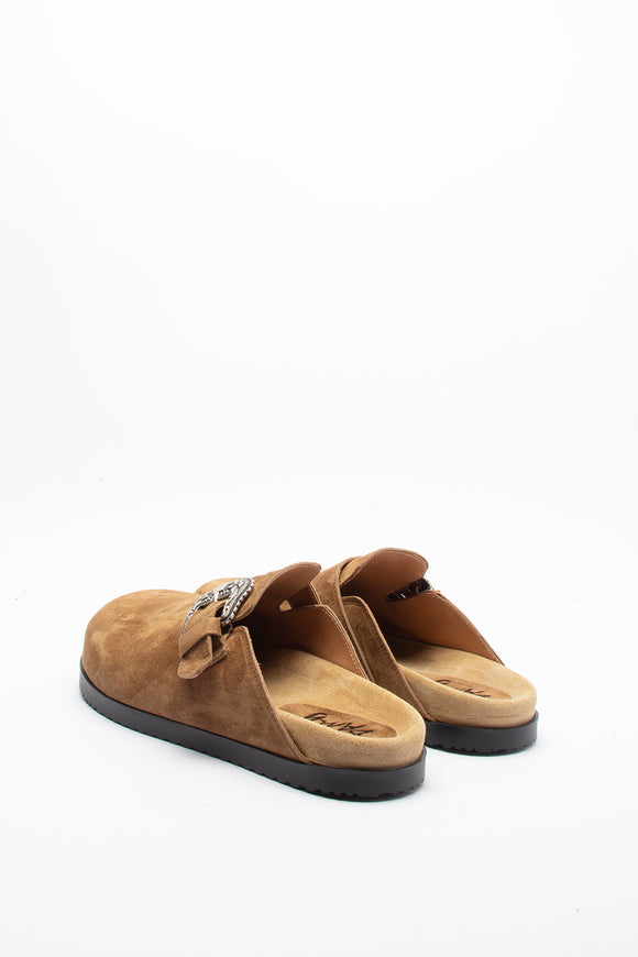  Sabot Metal Damy Uomo Beige - 5