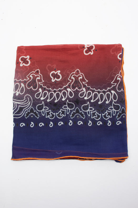  Pareo Quadra Bandana Piping Destin Uomo Blu - 2