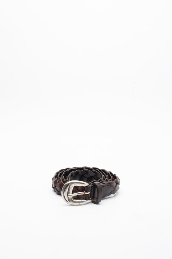  Cintura Intrecciata Classic Ciano Uomo Marrone - 1