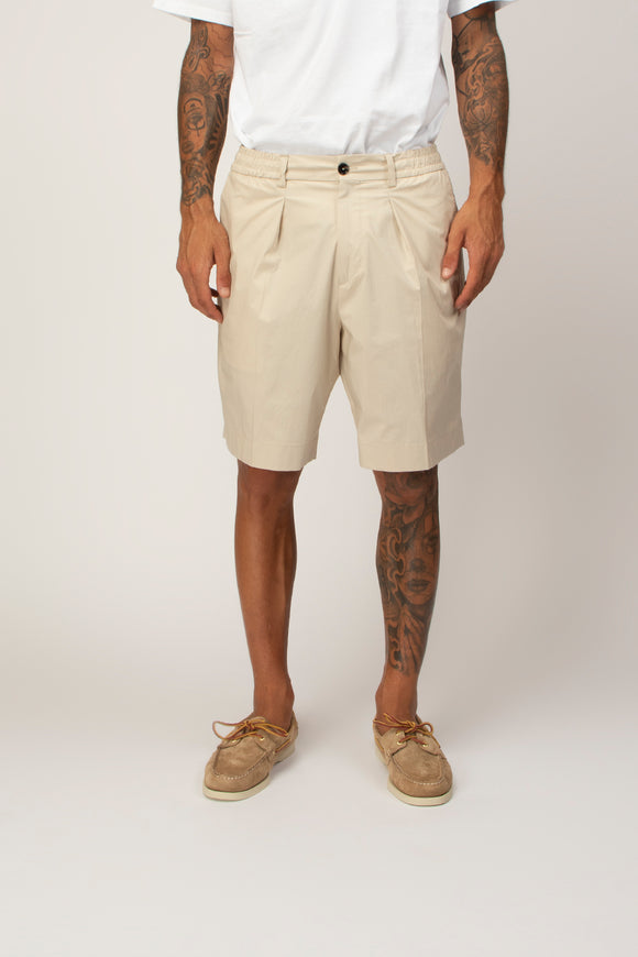  Bermuda Havier In Popeline Be Able Uomo Beige - 2