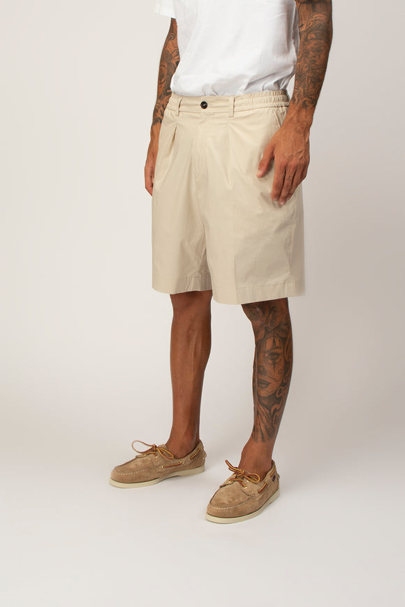 Bermuda Havier In Popeline Be Able Uomo Beige - 4