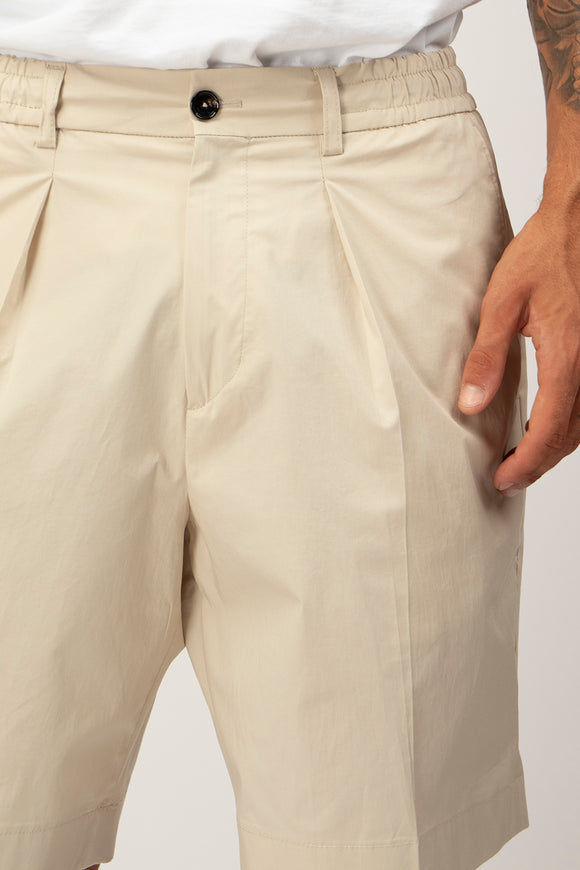  Bermuda Havier In Popeline Be Able Uomo Beige - 6