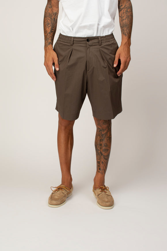 Bermuda Havier In Popeline Be Able Uomo Marrone - 2