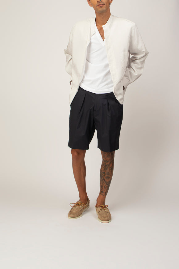  Bermuda Havier In Popeline Be Able Uomo Blu - 3