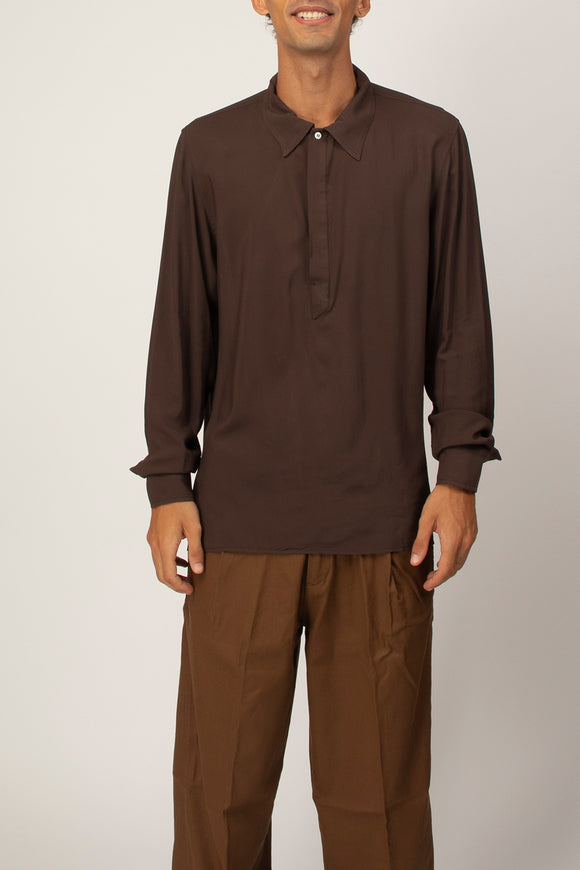  Camicia A Polo Ivrea Officina 36 Uomo Marrone - 2