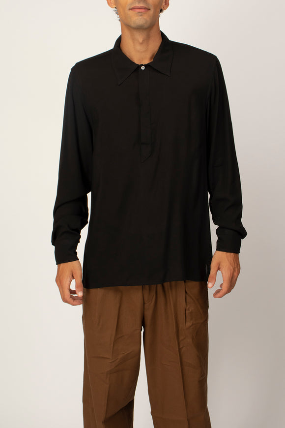  Camicia A Polo Ivrea Effero Uomo Nero - 2