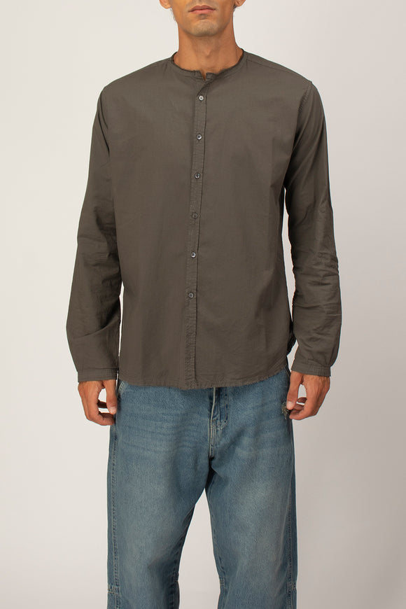  Camicia Coreana Tv Ciano Uomo Grigio - 2