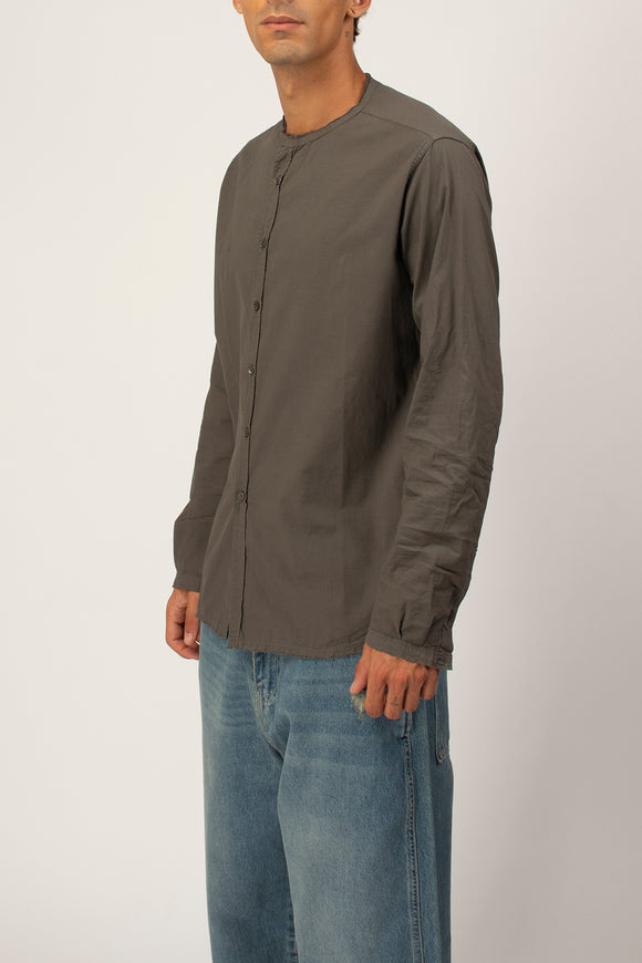  Camicia Coreana Tv Ciano Uomo Grigio - 4