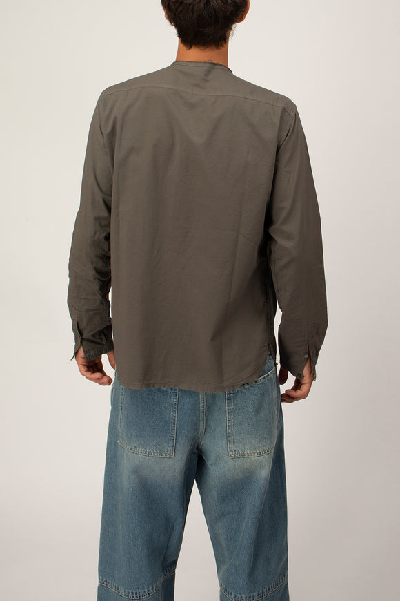  Camicia Coreana Tv Ciano Uomo Grigio - 5