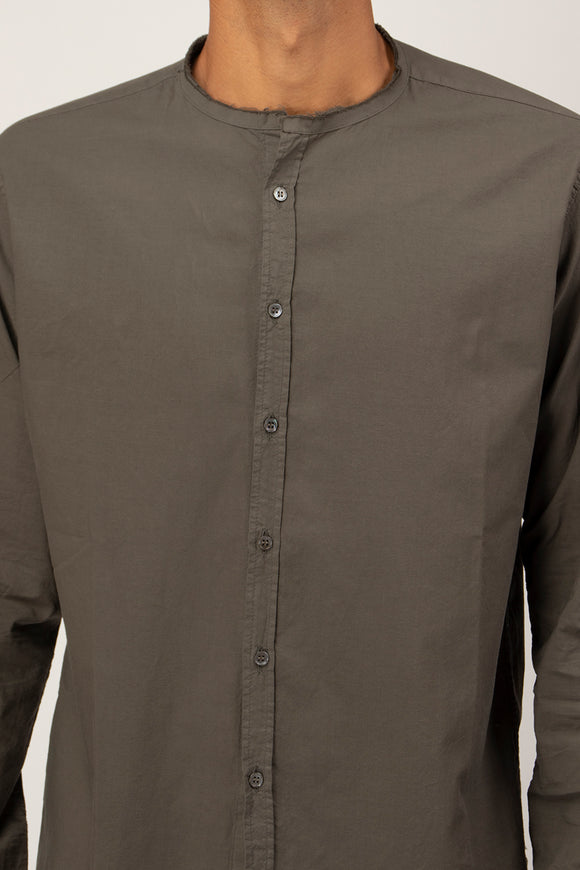  Camicia Coreana Tv Ciano Uomo Grigio - 6