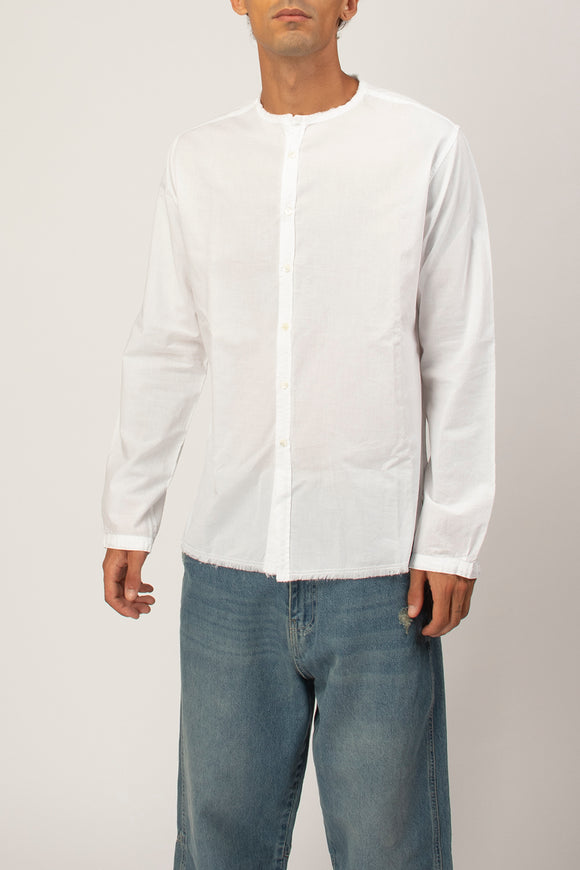  Camicia Coreana Tv Ciano Uomo Bianco - 4