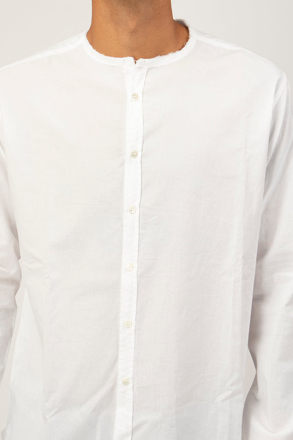 Camicia Coreana Tv Ciano Uomo Bianco - 6