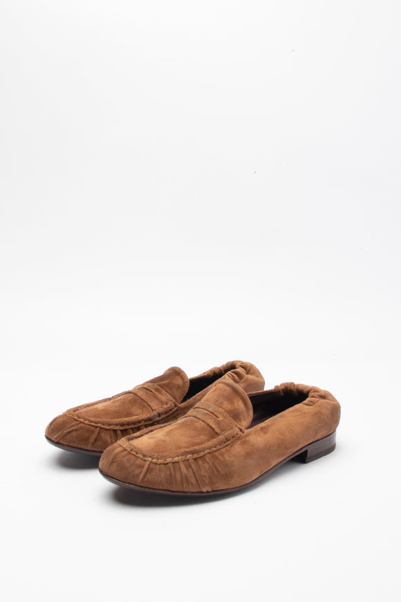  Mocassino Morbido In Suede Lidfort Uomo Beige - 3