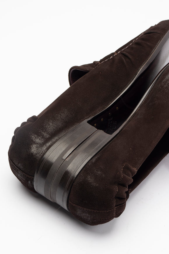  Mocassino Morbido In Suede Lidfort Uomo Marrone - 4