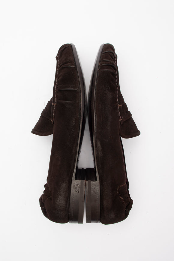  Mocassino Morbido In Suede Lidfort Uomo Marrone - 8
