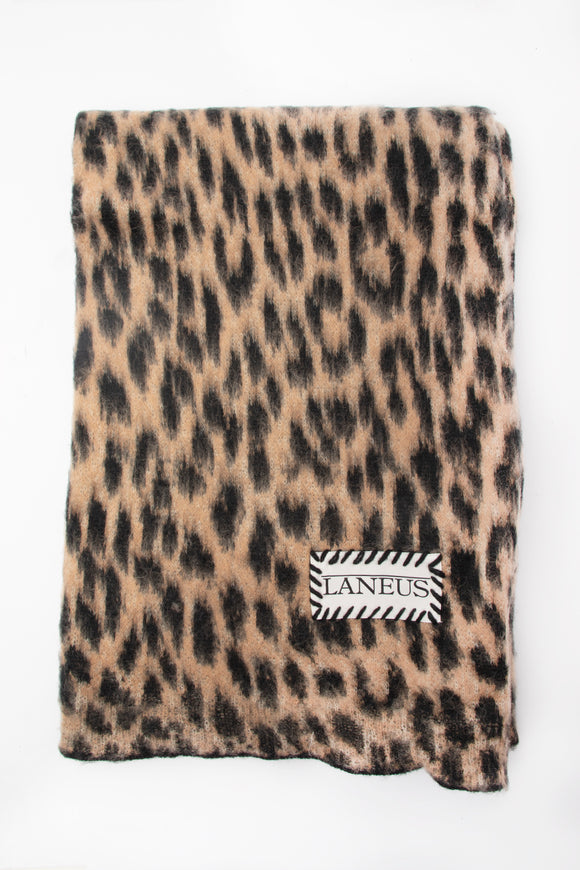 Sciarpa Animalier Laneus Uomo Beige - 3