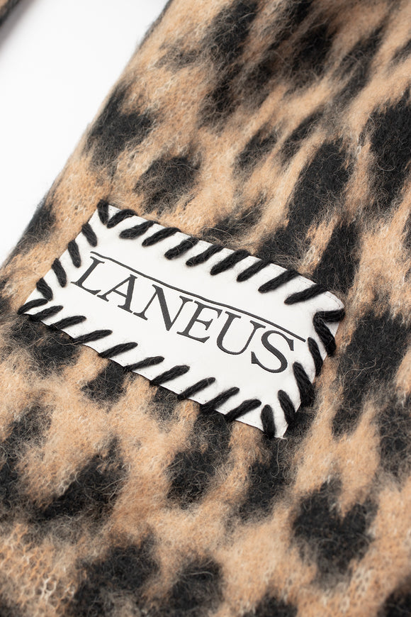  Sciarpa Animalier Laneus Uomo Beige - 2