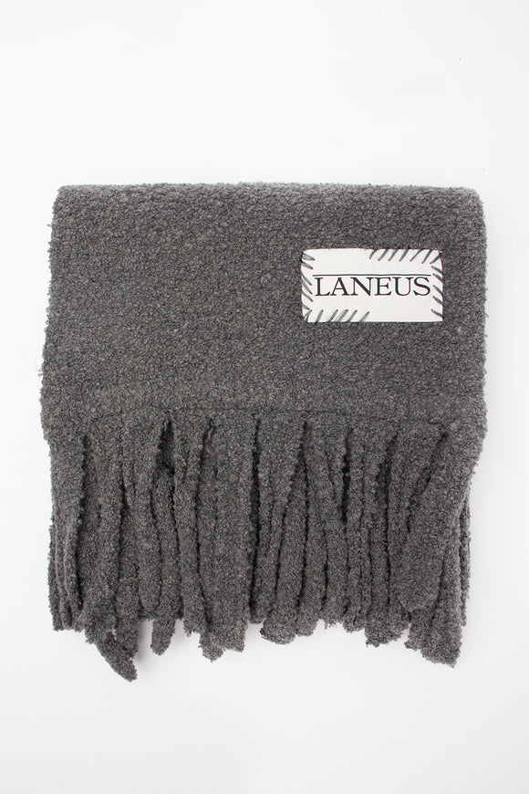  Sciarpa Frangie Laneus Uomo Grigio - 2