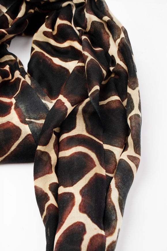  Sciarpa Giraffa Cashmere Riccardo Forconi Uomo Marrone - 3