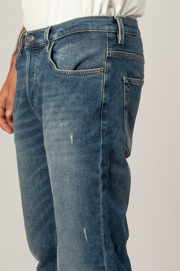  Jeans Brighton Baffi Dondup Uomo Blu - 6
