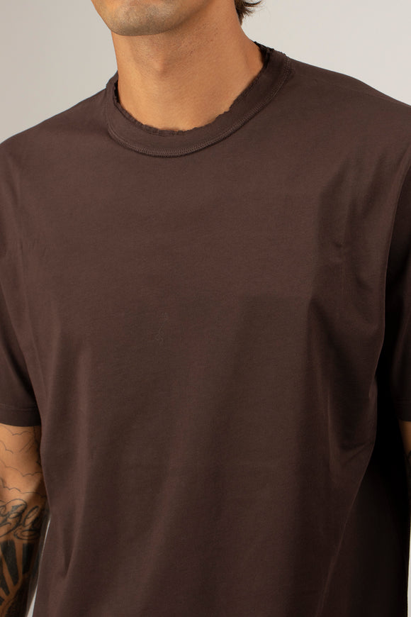  T-shirt Girocollo Grifoni Uomo Marrone - 6