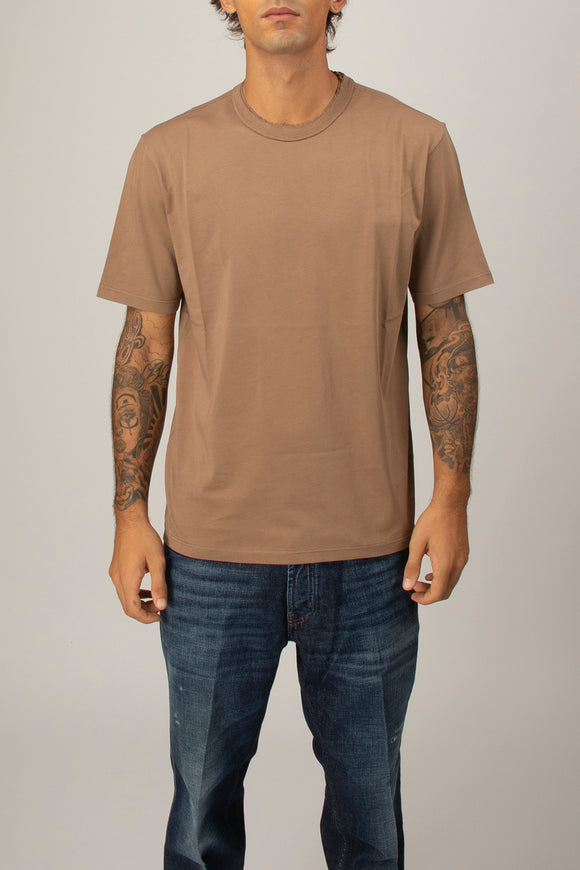  T-shirt Girocollo Grifoni Uomo Beige - 2