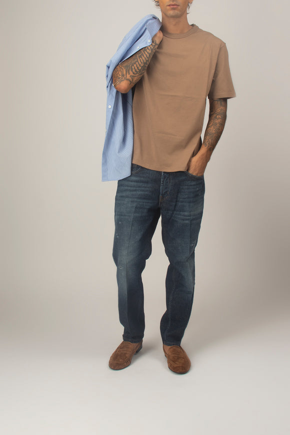  T-shirt Girocollo Grifoni Uomo Beige - 3