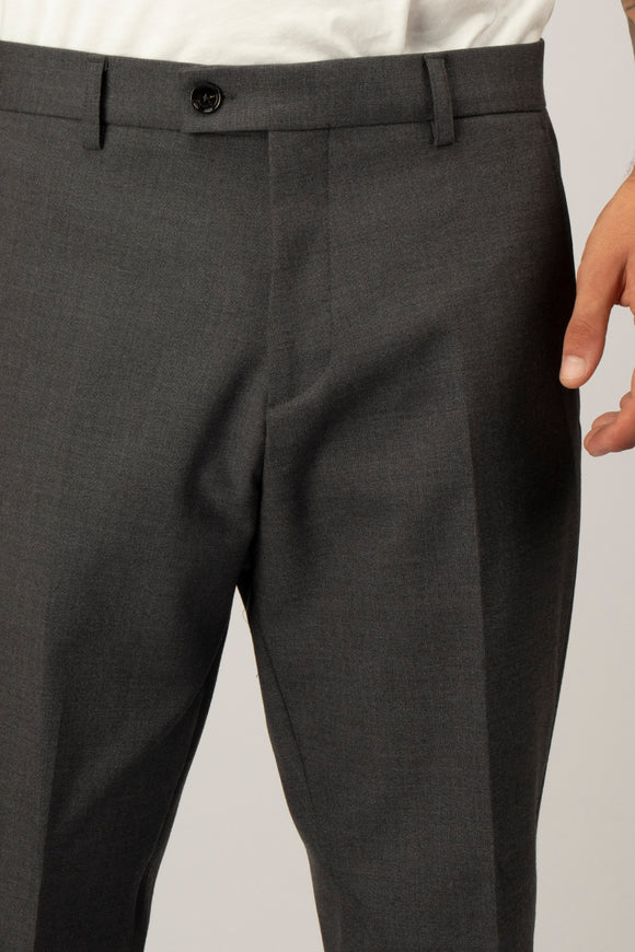  Pantalone John In Lana Be Able Uomo Grigio - 6