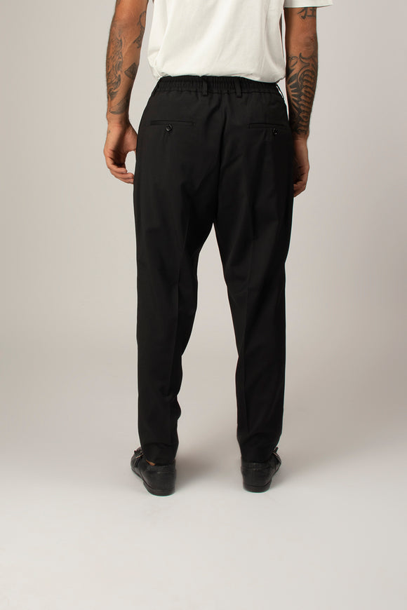  Pantalone Dominique In Tela Di Lana Be Able Uomo Nero - 5
