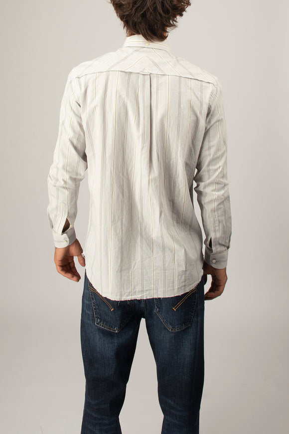  Camicia Rigata Tv Deuxiemme Uomo Azzurro - 5
