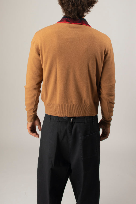  Polo Colletto Preppy N°21 Uomo Beige - 5