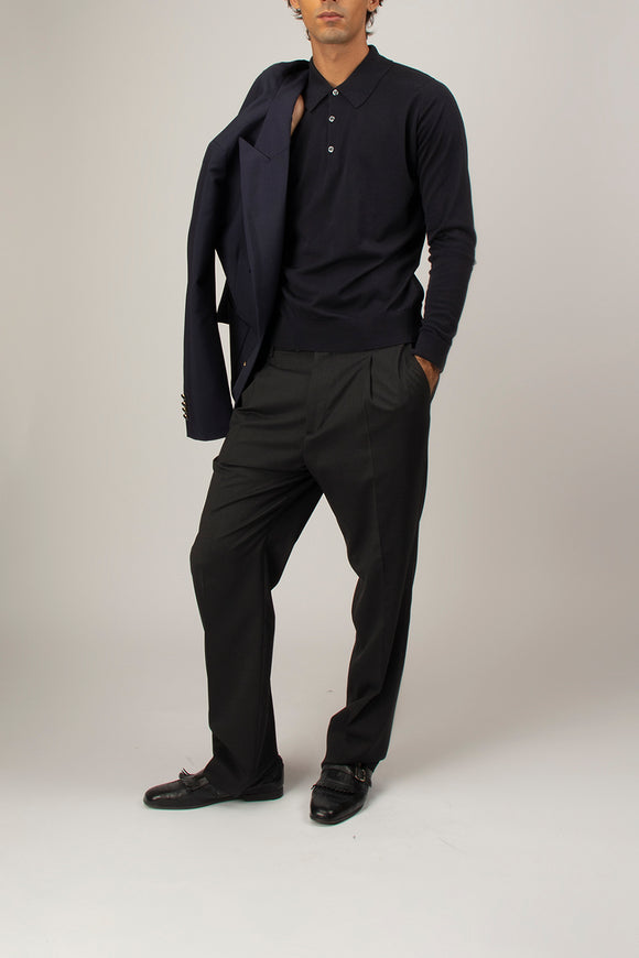  Polo Finchley John Smedley Uomo Blu - 3