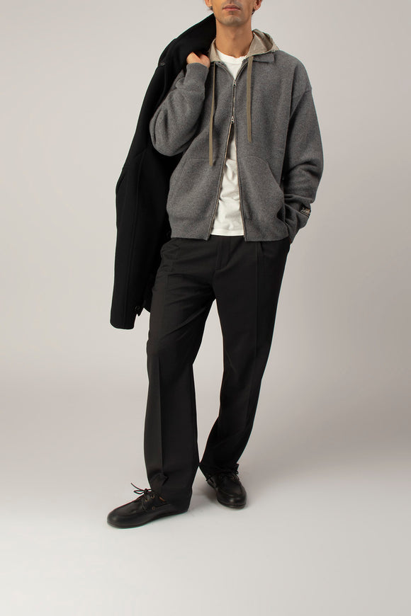  Bomber In Maglia Grifoni Uomo Grigio - 3