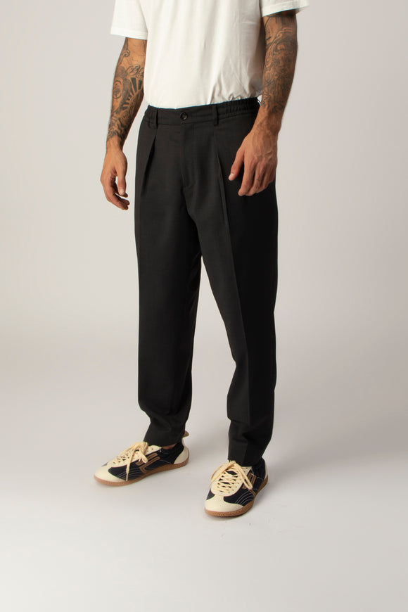  Pantalone Dominique In Tela Di Lana Be Able Uomo Grigio - 4
