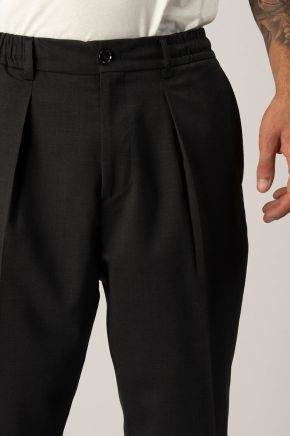  Pantalone Dominique In Tela Di Lana Be Able Uomo Grigio - 6