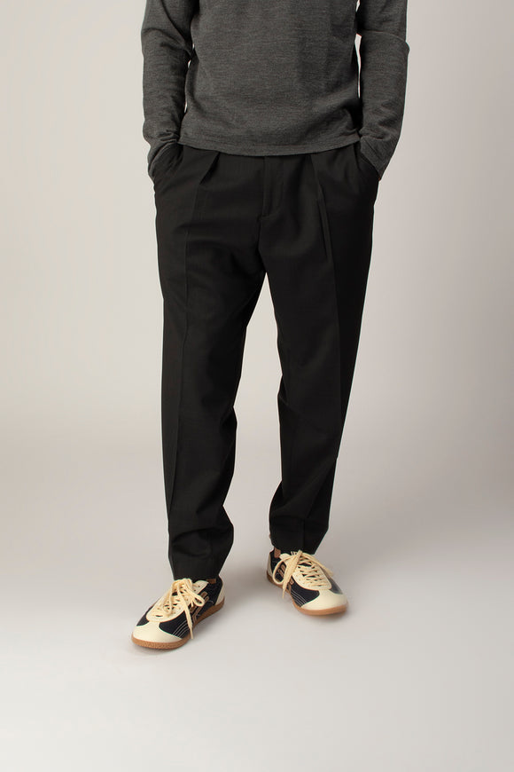  Pantalone Dominique In Tela Di Lana Be Able Uomo Grigio - 1