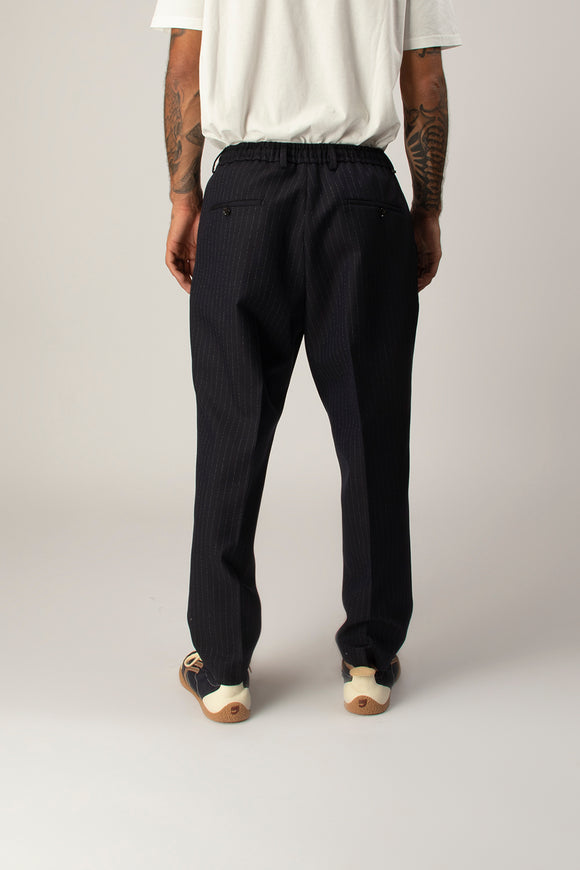  Pantalone Dominique Gessato Be Able Uomo Blu - 5