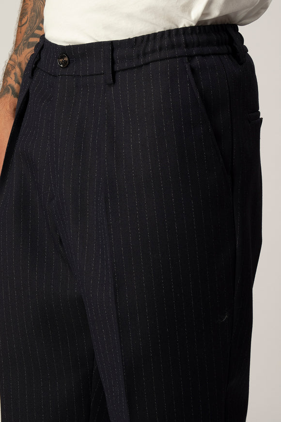  Pantalone Dominique Gessato Be Able Uomo Blu - 6
