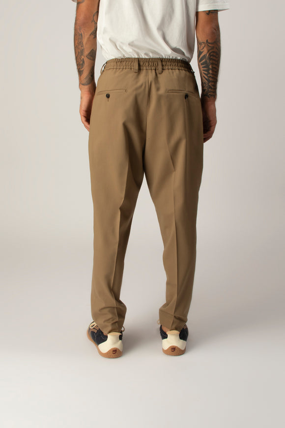  Pantalone Dominique In Tela Di Lana Be Able Uomo Beige - 5