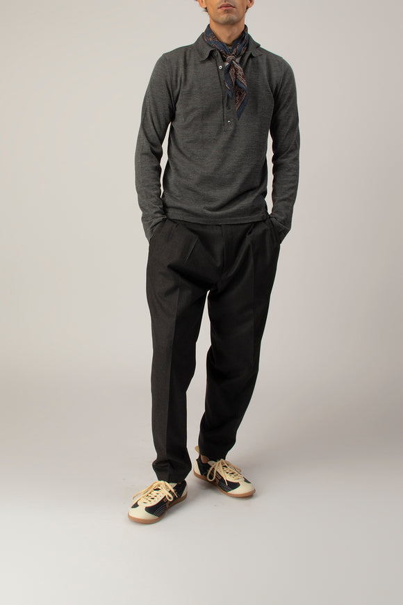  Pantalone Baddy In Flanella Be Able Uomo Grigio - 3