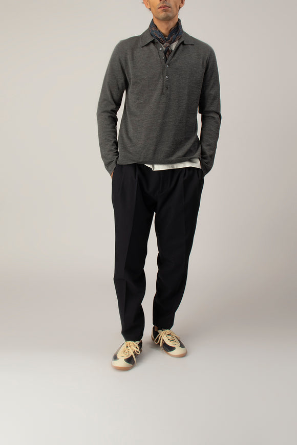  Pantalone Baddy In Lana Be Able Uomo Blu - 3