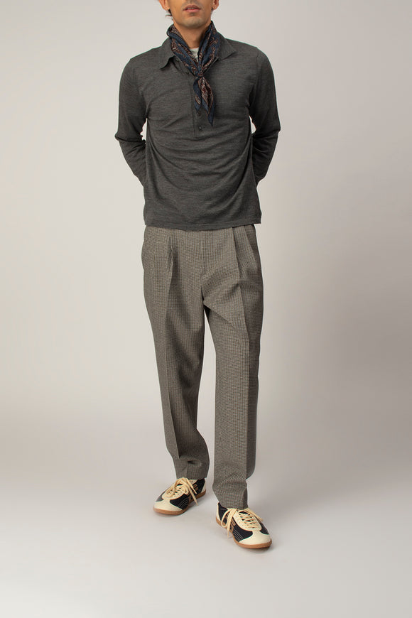  Pantalone Sato Pied De Poule Be Able Uomo Grigio - 3